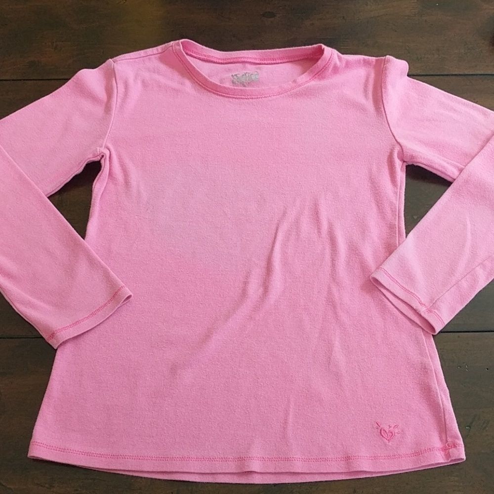 3/$20 Justice pink long sleeve shirt sz 12